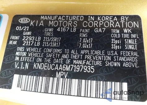 2021 Kia Seltos S z USA, uszkodzony, nr VIN KNDEUCAA6M7197935